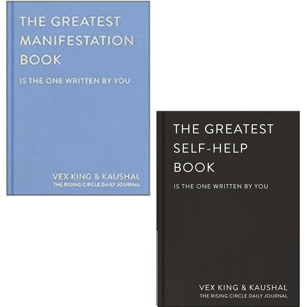 The Greatest Self-Help Book, The Greatest Manifestation Book (is the one written by you) By Vex King, Kaushal 2 Books Collection Set