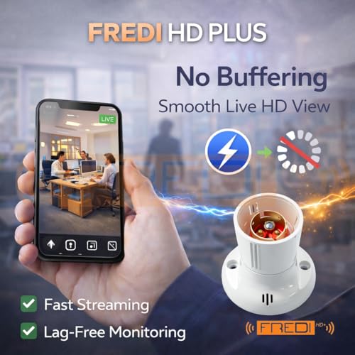 Image of FREDI HD PLUS WiFi Indoor Security Camera 1080P Full HD Live View Mobile Motion Detection Loop Recording AC Power 32GB Inbuilt Storage