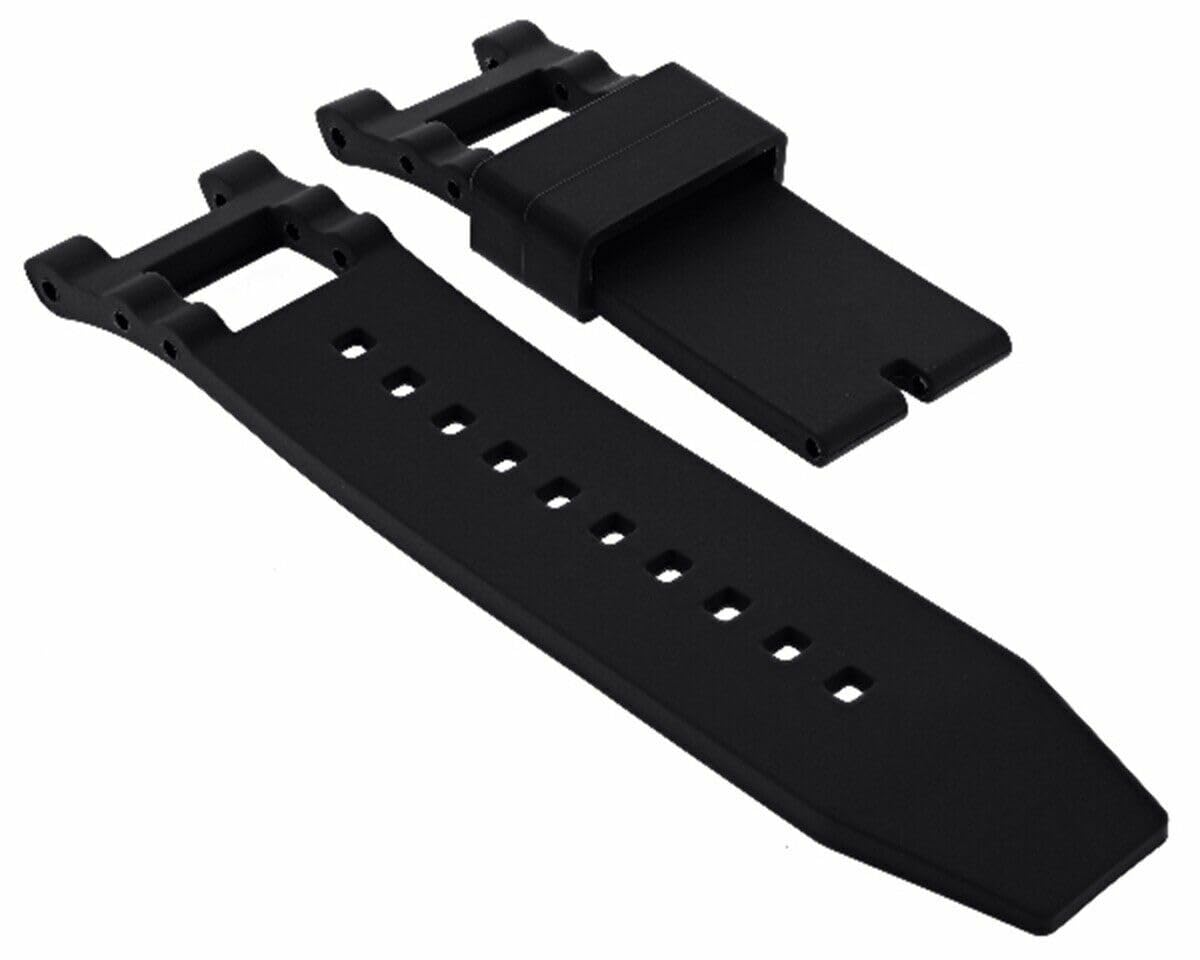 Ewatchparts Watch Band Silicone Rubber Strap Compatible With Invicta Subaqua Noma 6043 5511 5512 Black