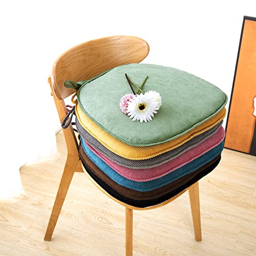DOTBUY Velvet Chair Cushions With Ties and Zipper Removable Covers Non Slip Seat Pads Dining Garden Office Chair Indoors Outdoors (Light Green,43x41x35cm) - Cosy Home Interiors DOTBUY Velvet Chair Cushions With Ties and Zipper Removable Covers Non Slip Seat Pads Dining Garden Office Chair Indoors Outdoors (Light Green,43x41x35cm) - Image 4