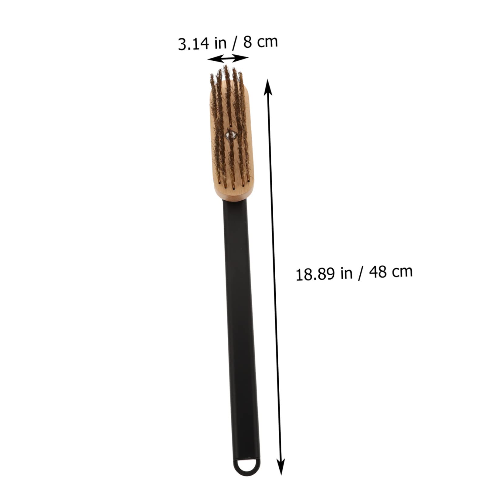 Cepillo para Limpieza Herramienta Multifuncional Alambre de Cobre y Mango de Madera de 40cm para Barbacoa en Cocina y Parrilla