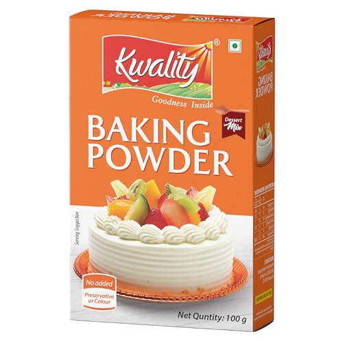 Image of Kwality Baking Powder 100g | The Preferred Choice for Light and Fluffy Cakes | Pastries, Naans, Kulchas | Samosas, Dhoklas, and Cookies