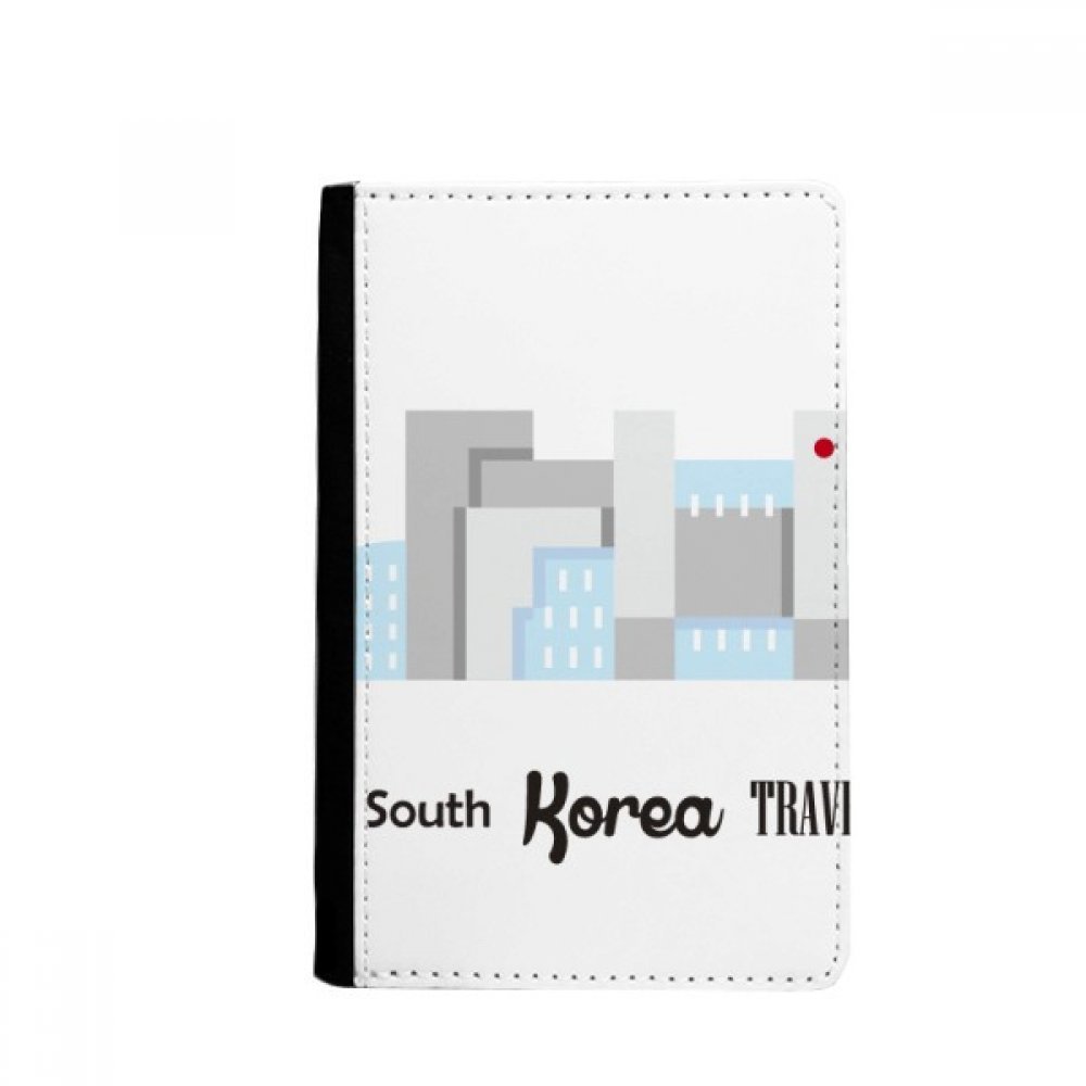 DIYthinker South Korea Landmarks The Building Passport Holder Notecase Burse Wallet Cover Card Purse