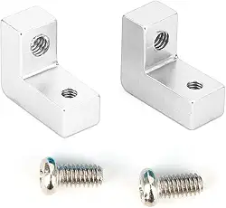 2pcs Servo Plate em liga de alumínio Servo Mount adequado para carro RGT 136100 1/10 RC (Prata 680023S)