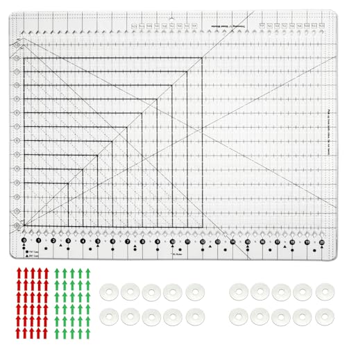 Upgrade Clear Stripology XL Slotted Quilting Ruler 17-3/4 x 22