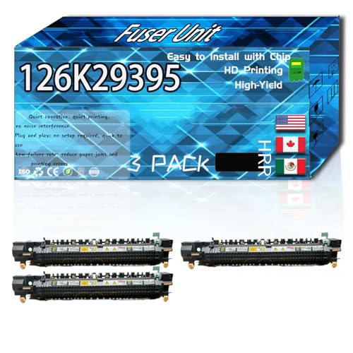 Compatible for Xerox 126K29395 (120V) Replacement Fuser Unit Used with WorkCentre 5325 5330 5335 Printers, High Production Multiple Options (3 Pack Black)