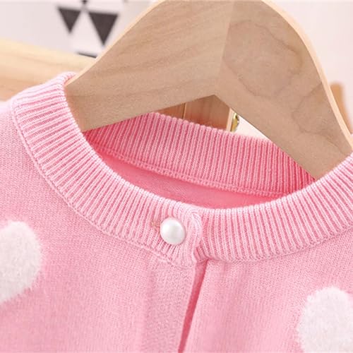 EnJoCho Kids Girls Coat Winter Windproof Thicken Coat Jacket Child Warm Button Outerwear Girl Winter (White, 3-4 Years)3