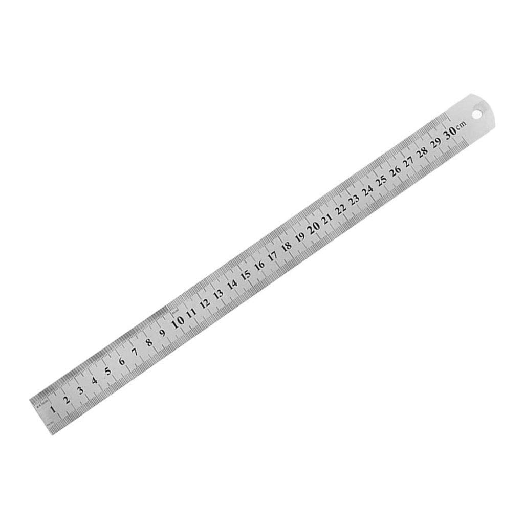 Sided Stainless Steel Straight Ruler Metal Scale Precision Measuring Hand Tool Stationery Drafting Accessory