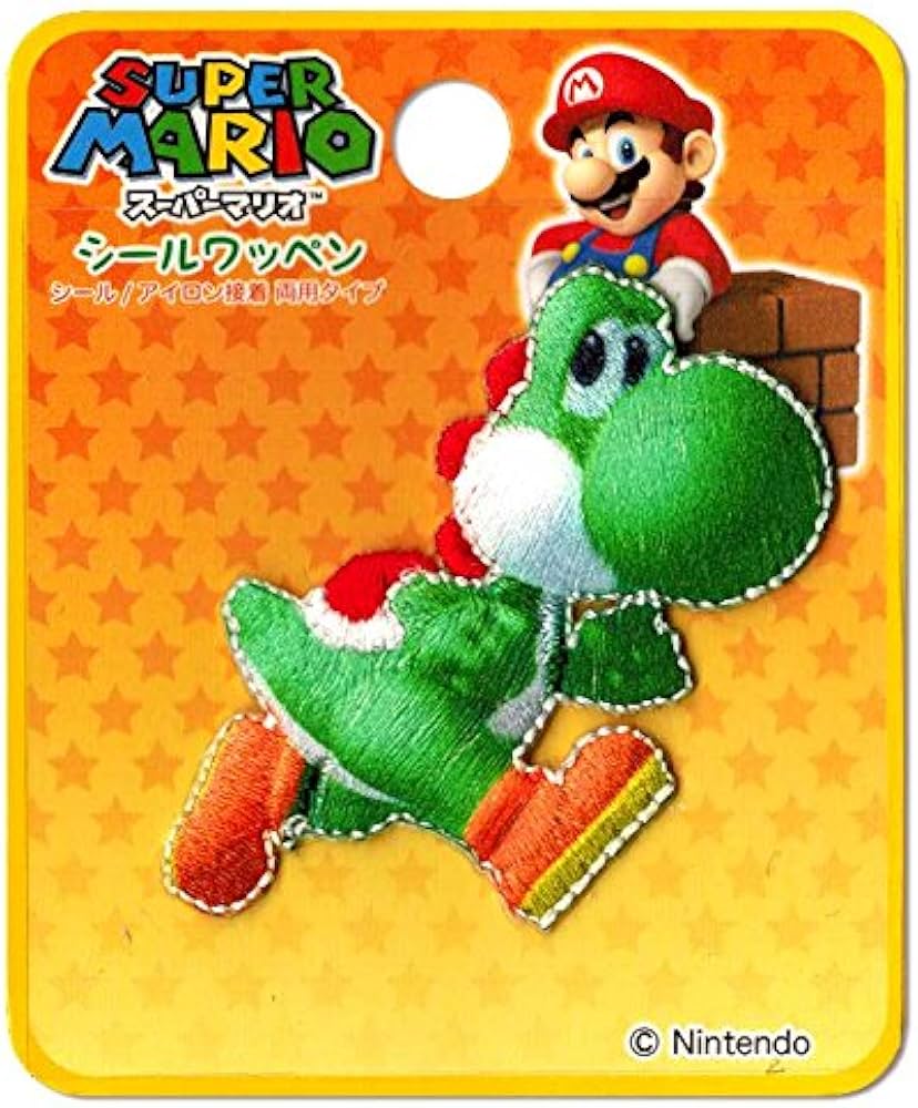 Amazon | スーパーマリオ 3D(立体)シールワッペン MRS015ヨッシー Amazon | スーパーマリオ 3D(立体)シールワッペン MRS015ヨッシー