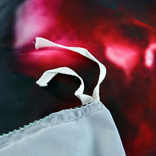 Suncloris, Bedding Duvet Cover Sets, 3D Dead Sugar Skull Girl Kissing Skull Home Bedding Set.included: Duvet Cover,Pillowcase(No Comforter Inside) (Queen) #TOP6