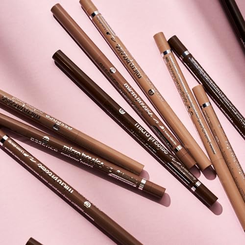 essence micro precise eyebrow pencil, Nr. 02, Braun, langanhaltend, definierend, natürlich, vegan, wasserfest, ohne Mikroplastikpartikel, ohne Parfüm, 1er Pack (0.05g)