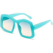 Fashion big frame jelly color unisex retro 90s square outdoor travel goggles UV400
