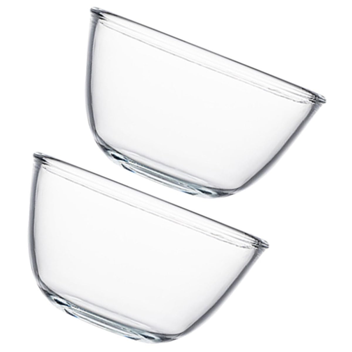 Housoutil Cuencos de Vidrio Multiusos 2 Piezas 500 Ml Tazones para Mezclar y Servir Ensaladas Postres y Sopas Aptos para Hogar Restaurante y Celebraciones