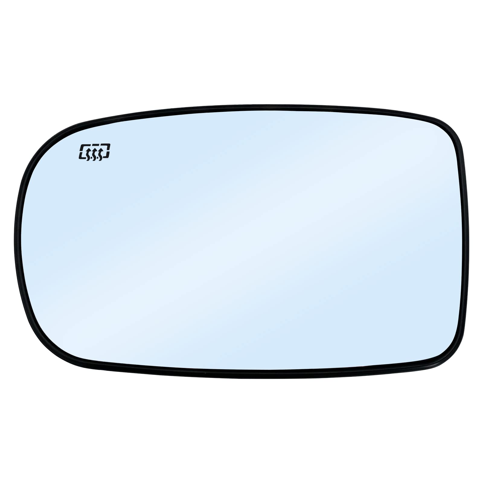 SKARUMMER Driver Left Side Heated Mirror Glass Replacement for 2011-2021 Chrysler 200 300, Dodge Charger Challenger - Side View Heated Convex Mirror Glass with Rear Holder, Replace 68101147AA