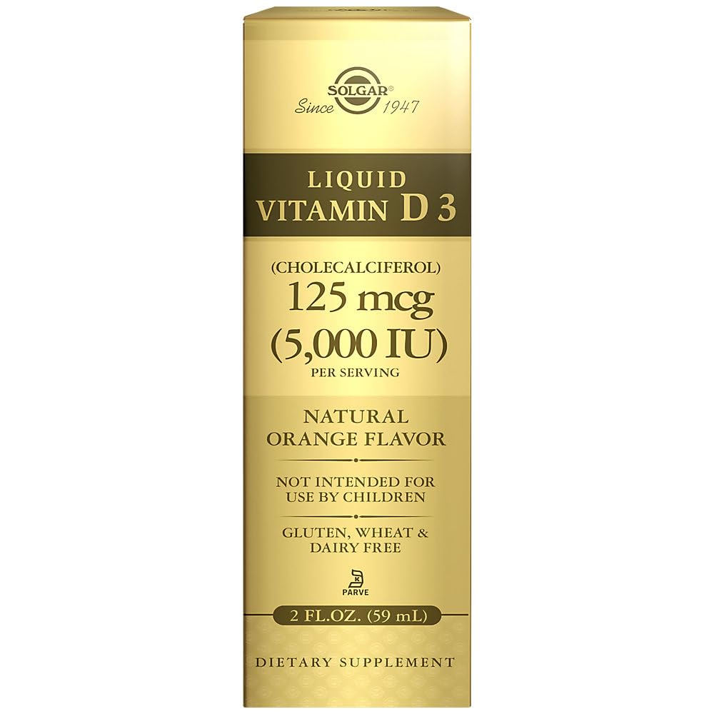 Solgar Orange Vitamin D3 2500 Ui (62.5 Mcg) 59Ml