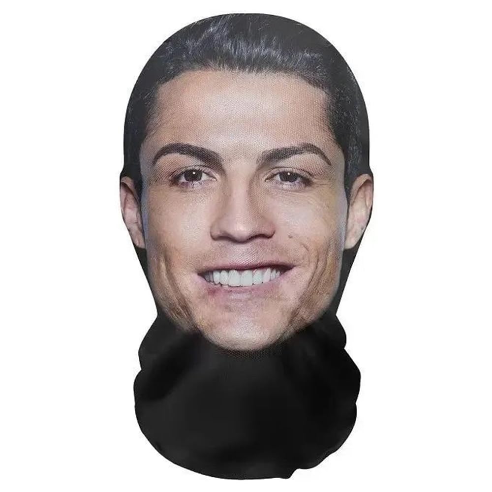 Aristo Solutions Lifelike 3D Printing Full Face Mask, Breathable, Lightweight and Comfortable, Great for Cosplay, Parties, Halloween, Carnival and Events, Cristiano Ronaldo — image 1