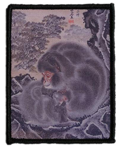Morale Patch Hook and Loop Kyosai Kawanabe Japan Ukiyo-e A0536