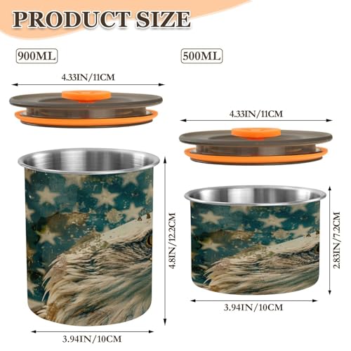 ATTX envase hermético acero inoxidable 500ml para café miniatura 2