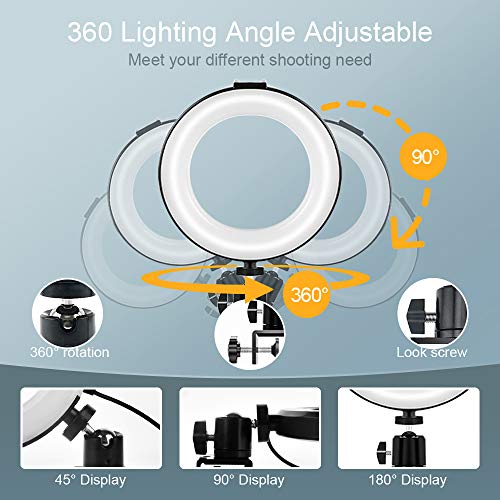 Ringlicht Laptop,Beleuchtungsset Videokonferenz Licht Selfie Ringlampe mit Clip, dimmbare Leuchte für Fernarbeit… – Bild 4