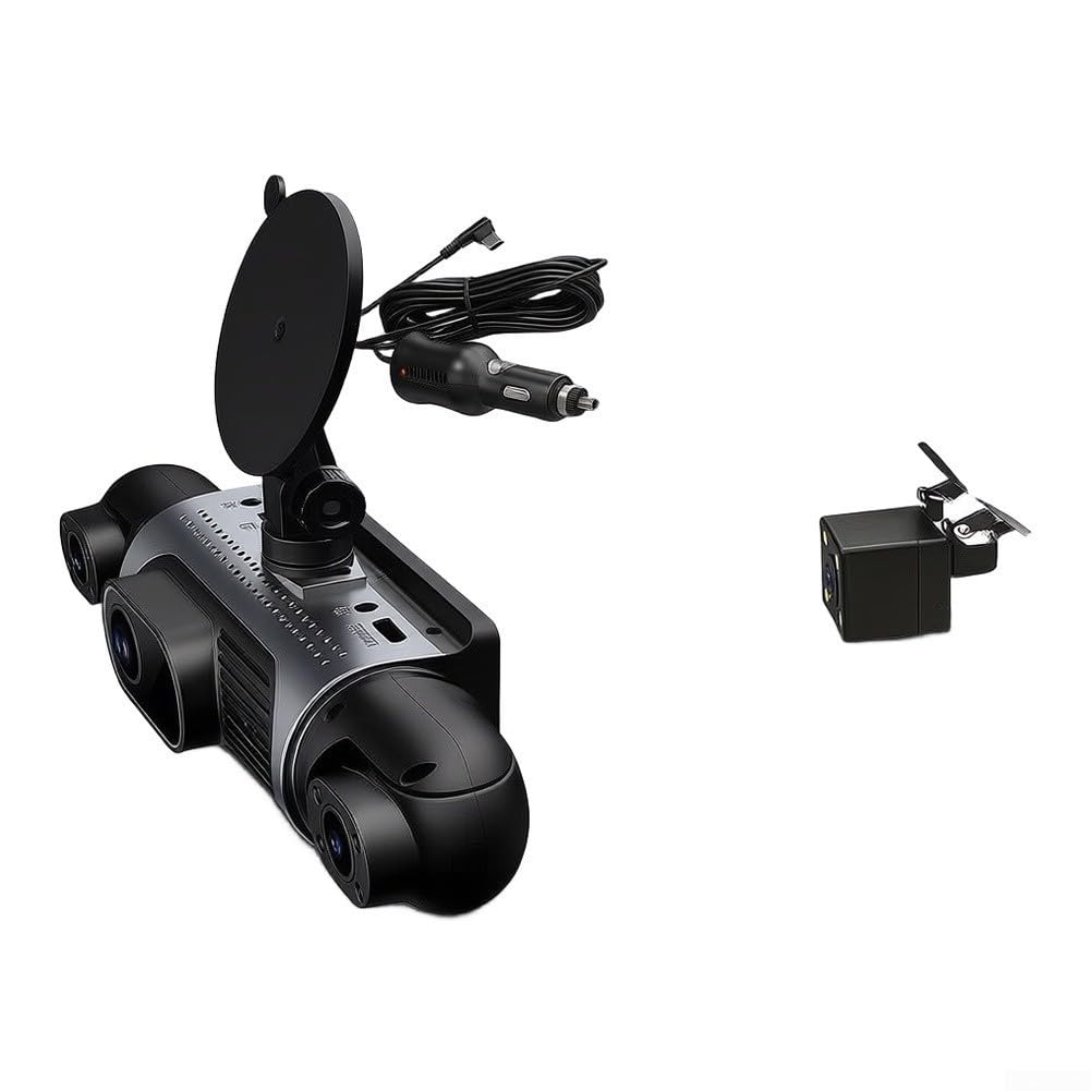 Dashcam 4 canali FHD Interno Esterno Anteriore Posteriore (A+32G)