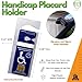 4 Pack - Clear Handicap Parking Placard Protective Holders - Rear View Mirror Disability Permit Hanger - Hard Flexible Plastic Construction - Handicapped Car Tag Cover by Specialist ID