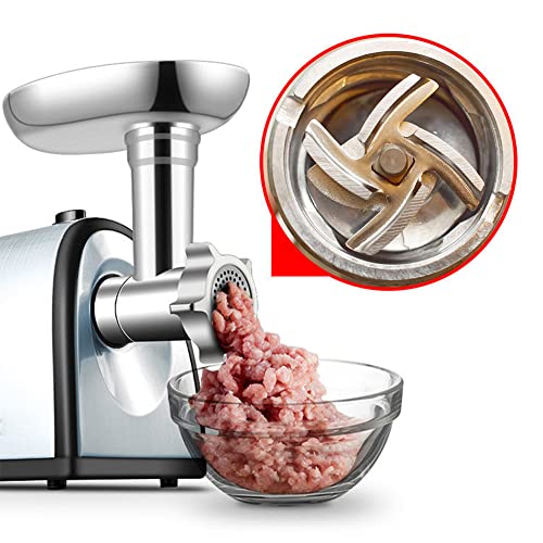 Fleischwolf Messer, Fleischwolf Klinge, Fleischwölfe Cutter, Fleischwolfklinge aus Edelstahl, Professionelle Küche Kreuzförmiges Messer Ersatzteil für Fleischwölfe