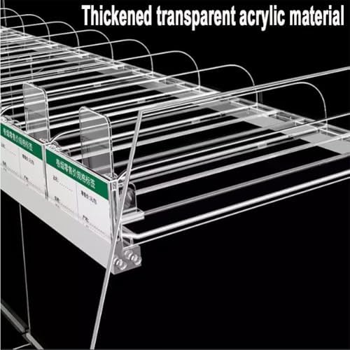 Store Display Rack Wall Mounted Storage Rack Supermarket Convenience Store Automatic Cigarette Rack Space Saving Assembled Display Cabinet,Lockable Acrylic Cigarette Display Case with Alumin image 4