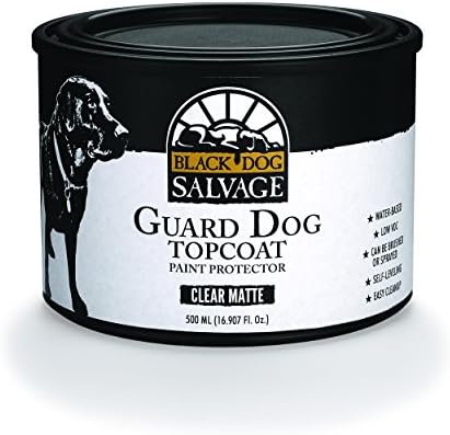 Black Dog Salvage"Guard Dog" Furniture Paint Topcoat, Matte, 500ml, Pint