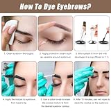 LOPHE Brow and Lash Tint, Brown Eyebrow Dye and Eyelash Tint, Fast & Easy Brow Dye Starter Kit, Formula Brow Tint with Fibres for Plump Thick Lash, Long Lasting Volume Lash Tint and Full Brows - Image 4