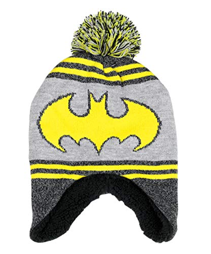 DC Comics Toddler Boy's Knit Batman Cold Weather Hat and Mitten Set, 2-4T2