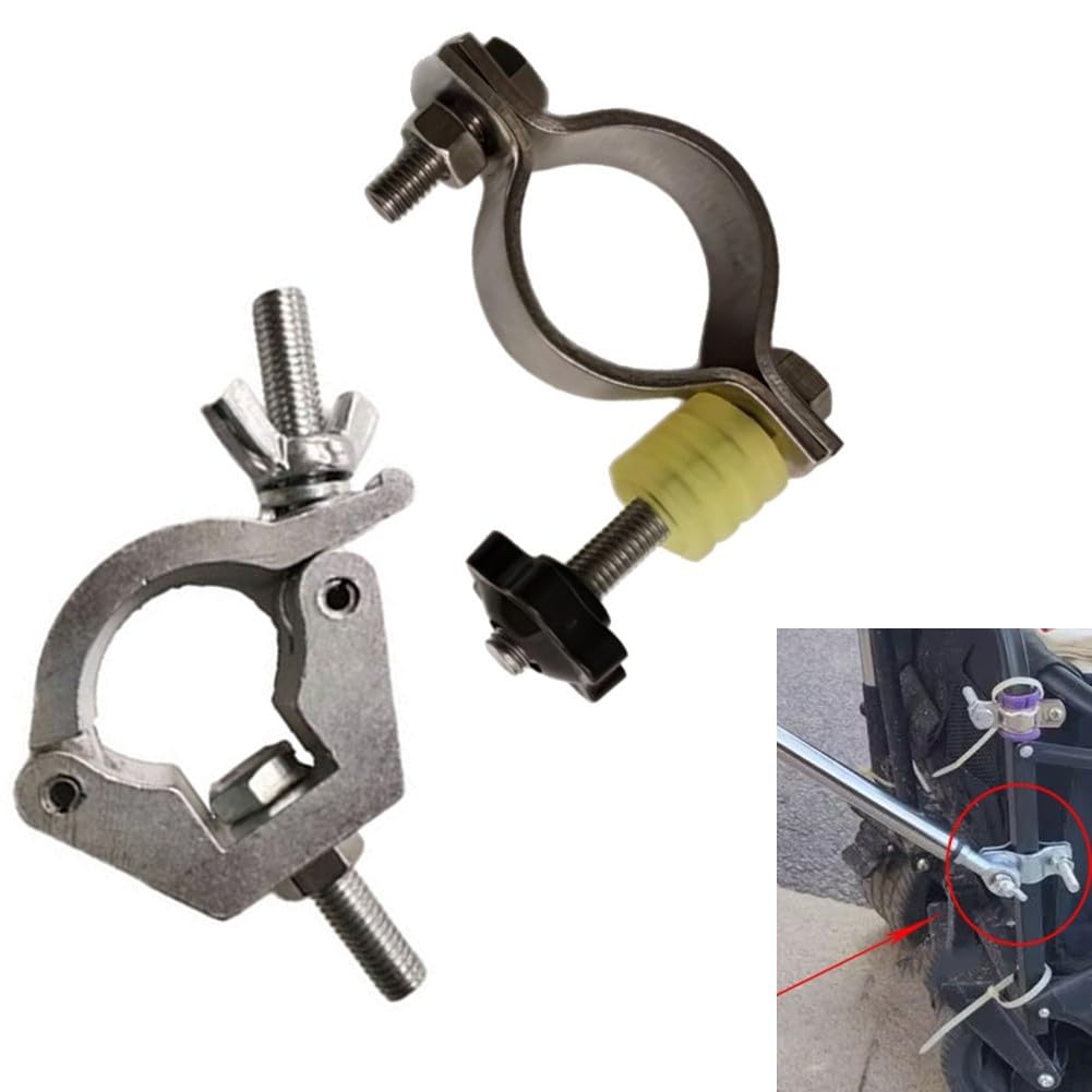 Adattatore per gancio di traino per bicicletta, interamente in metallo, connettore per rimorchio da carico con morsetto da 45 mm per carrello, rimorchi per animali domestici e bambini, kit di
