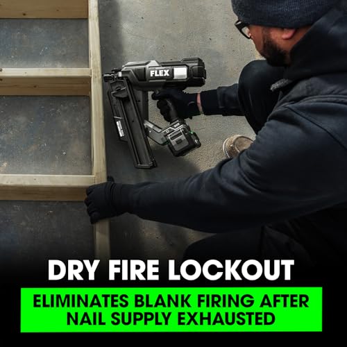 FLEX 24V 21-Degree Framing Nailer Kit