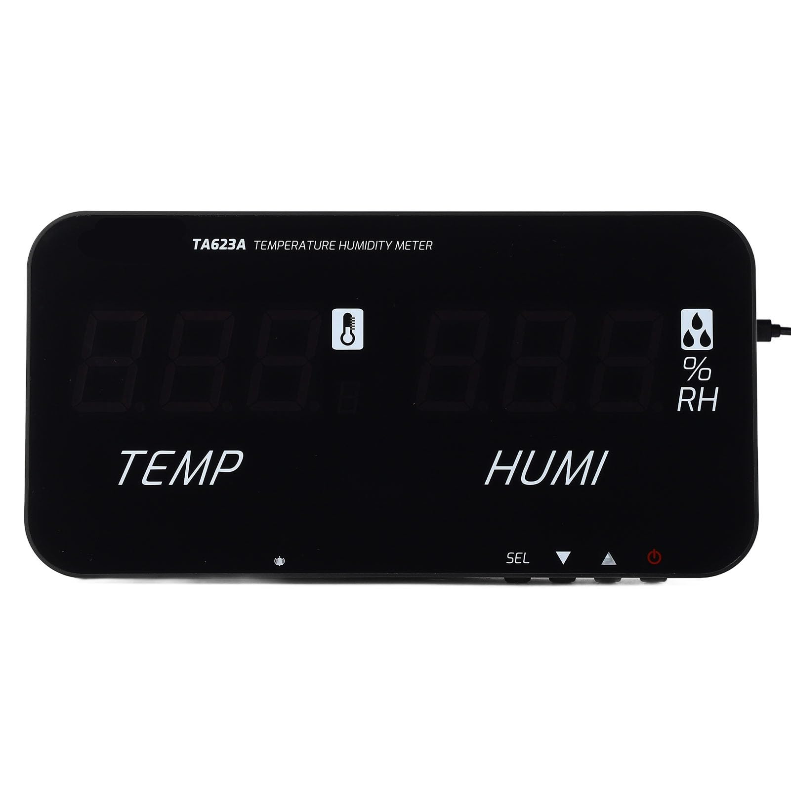 Misuratore di umidità della Temperatura con Display Digitale per Serra a LED Industriale per Il Monitoraggio Preciso dei Dati in Officine e Magazzini ABS 1 Set