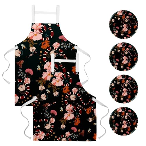 Tablier de cuisine avec 4 broches pour ajuster votre tenue