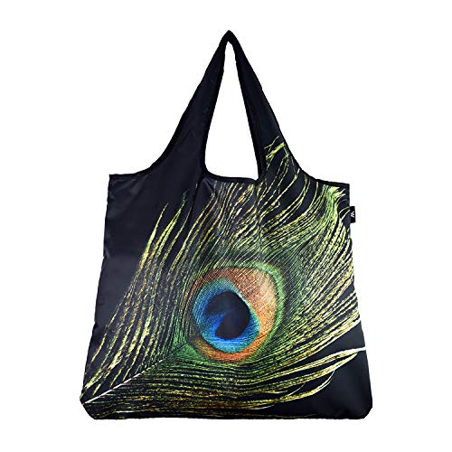YaYbag Bolsas de compras reutilizables de moda, bolsas de comestibles reutilizables, bolsas de productos reutilizables, bolsas reutilizables lavables, bolsas reutilizables plegables, poliéster