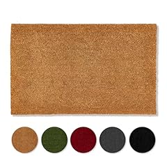 Carpido rutschfeste Kokosmatte - 40 x 60 cm Natur - Nachhaltige Naturfaser für den überdachten Außenbereich - 100% Kokos Fußmatte - Türmatte Eingang