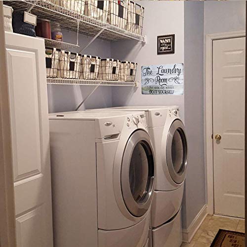 Pxiyou The Laundry Room For Same Day Serveice Vintage Distressed Look Metal Sign Home Bathroom Wash Room Signs Country Home Decor 8X12Inch #TOP2
