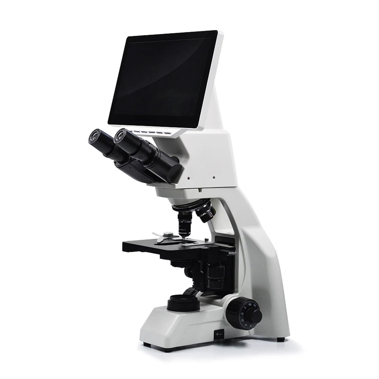 Microscopio Biologico Digitale Lcd801 con Schermo LCD HD da 10,6" - Obiettivo Acromatico per Immagini Nitide