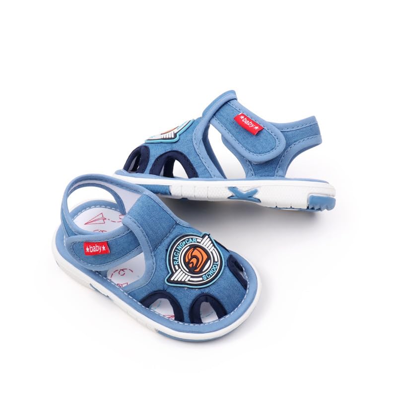 Baby Boys Squeaky Sandals Infant Premium Rubber Sole Closed-Toe Non-Slip Shoes Toddler Girls Soft First Walkers Shoes4