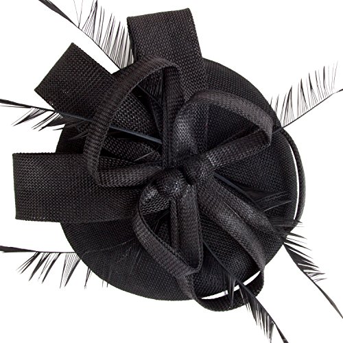 Discoball donna Feather fascinator Portapillole