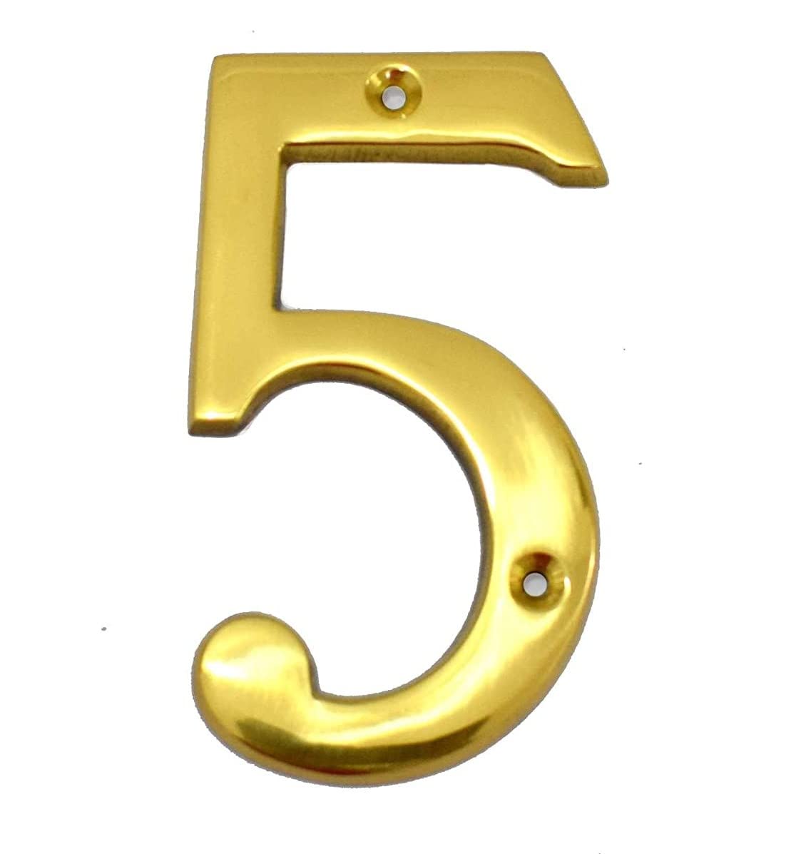 4" House Door Numbers Brass Yellow (Number 3) — Amazon image 10