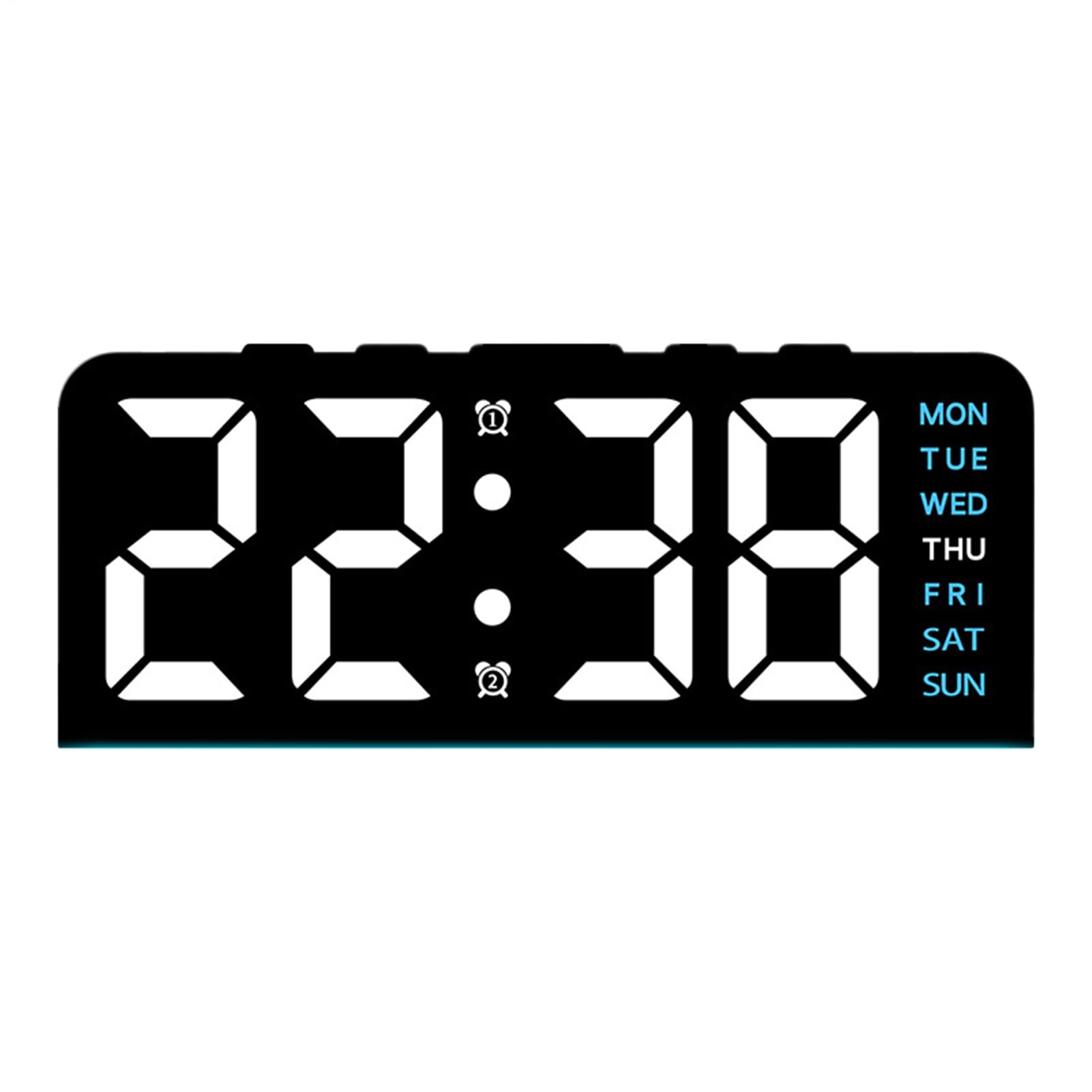 Reloj digital LED portátil ideal para viajes y decoración de escritorios de oficina