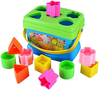 Amazon Tofern ベビートイ プラスチックbpaフリー おもちゃ つみき 積み木 形状認識 知育玩具 味なし 無害 安全 六ヶ月以上のベビーにおすすめ 出産祝い ブルー 積み木 おもちゃ