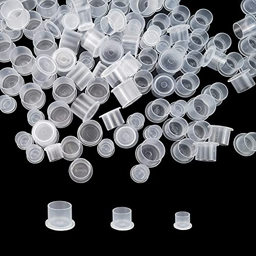 600 Pcs Tattoo Ink Caps Mixed Sizes Disposable Tattoo Ink Cup Plastic Tattoo Pigment Cups for Tattoo Ink Tattoo Accessories Tattoo Supplies Tattoo Kit