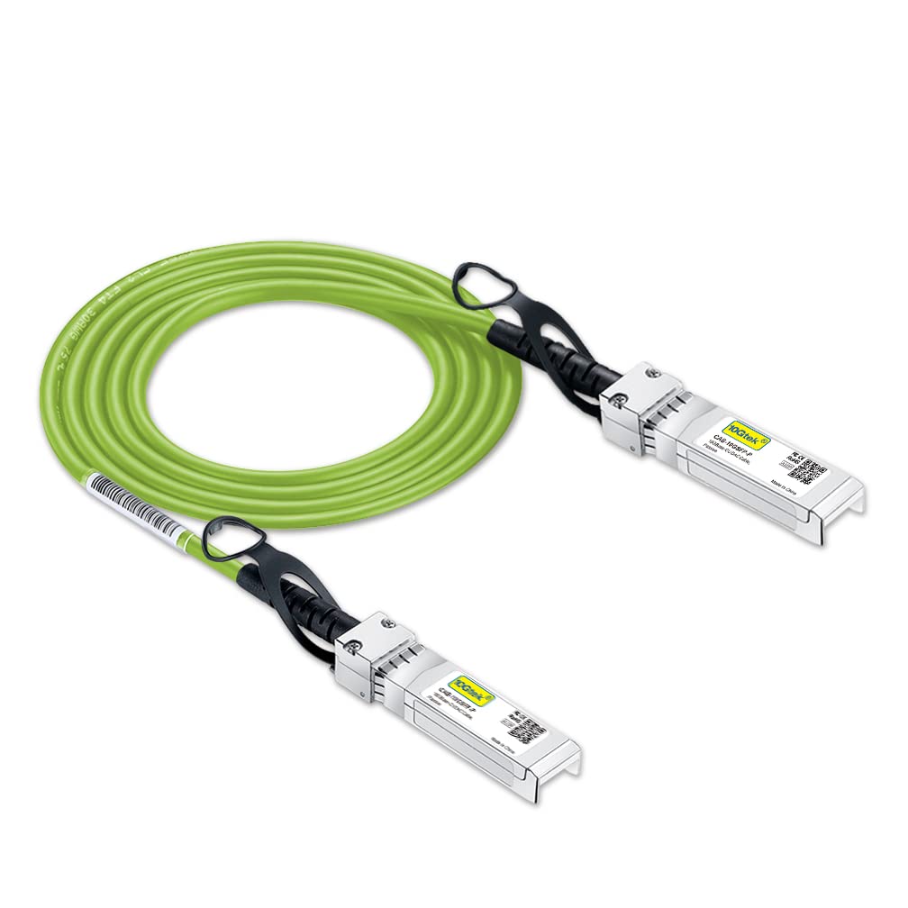 [Green] Colored 10G SFP+ DAC Cable - Twinax SFP Cable for Cisco SFP-H10GB-CU1.5M, Ubiquiti UniFi, D-Link, Supermicro, Netgear, Mikrotik, Fortinet, 1.5-Meter(4.92ft)-image-38