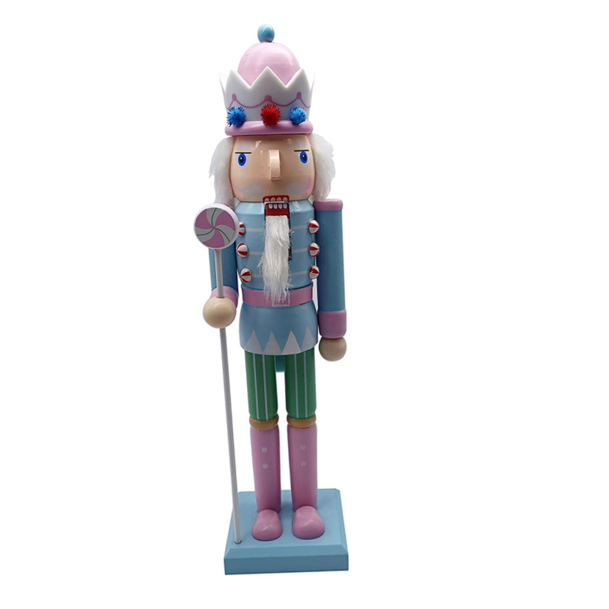 GLEAVI Nussknacker-Soldat als Ornament Traditionelle Weihnachtsdekoration mit Nussknacker-Figur aus Holz Dekorative Figur für Kaminsims Regal oder Tisch Weihnachtsfigur für Feiern