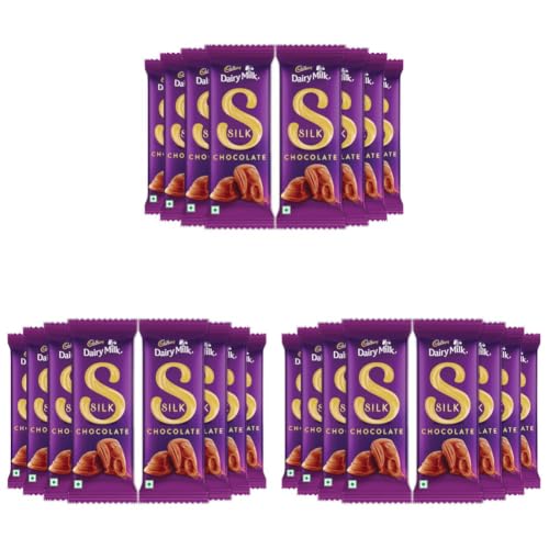Image of Cadbury Dairy Milk Silk Chocolate Bar, 60 g (Pack of 24)