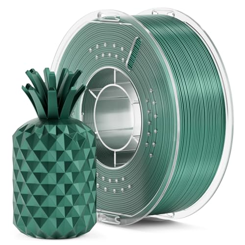 ELEGOO Metallic PLA Filament 1.75mm Metallic Green 1KG, Metal-Like Shiny 3D Printer Filament High Dimensional Accuracy, 