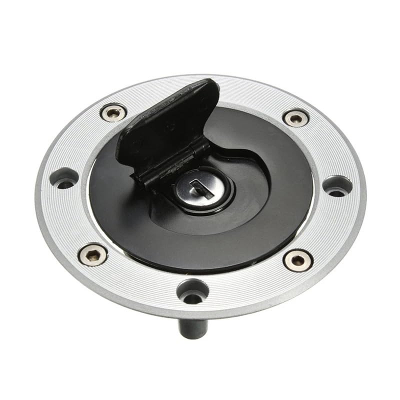 Moto Tapón Depósito Combustible Tapa de Tanque de Combustible con Cerradura para Motocicleta con 2 Llaves para Su&zuki GSXR 600 700 GSXR1000 para Katana 600 GSX-600F