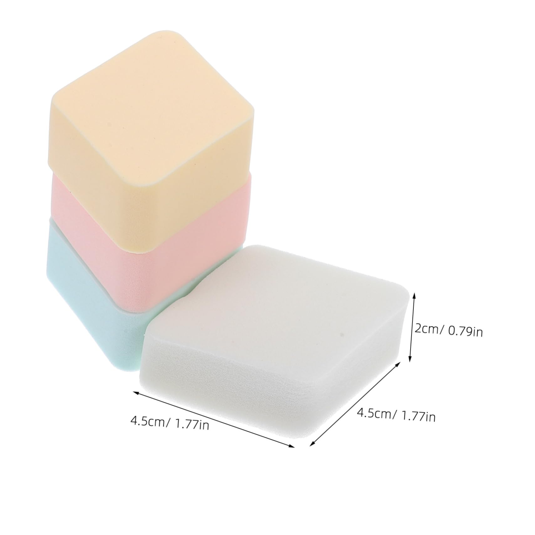 VICASKY 12 Pack Makeup Powder Beauty Tools Facial Makeup Puff Wedges for Blending Safe Gentle for Sensitive Skin